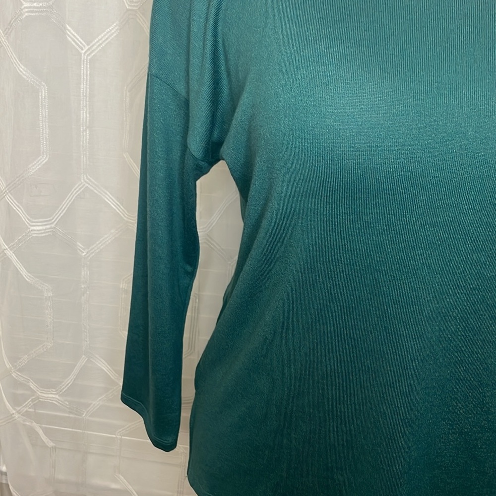Banana Republic Top Womens XL Green Long‎ Sleeve Lounge Basic Layer Minimal - Picture 4 of 9